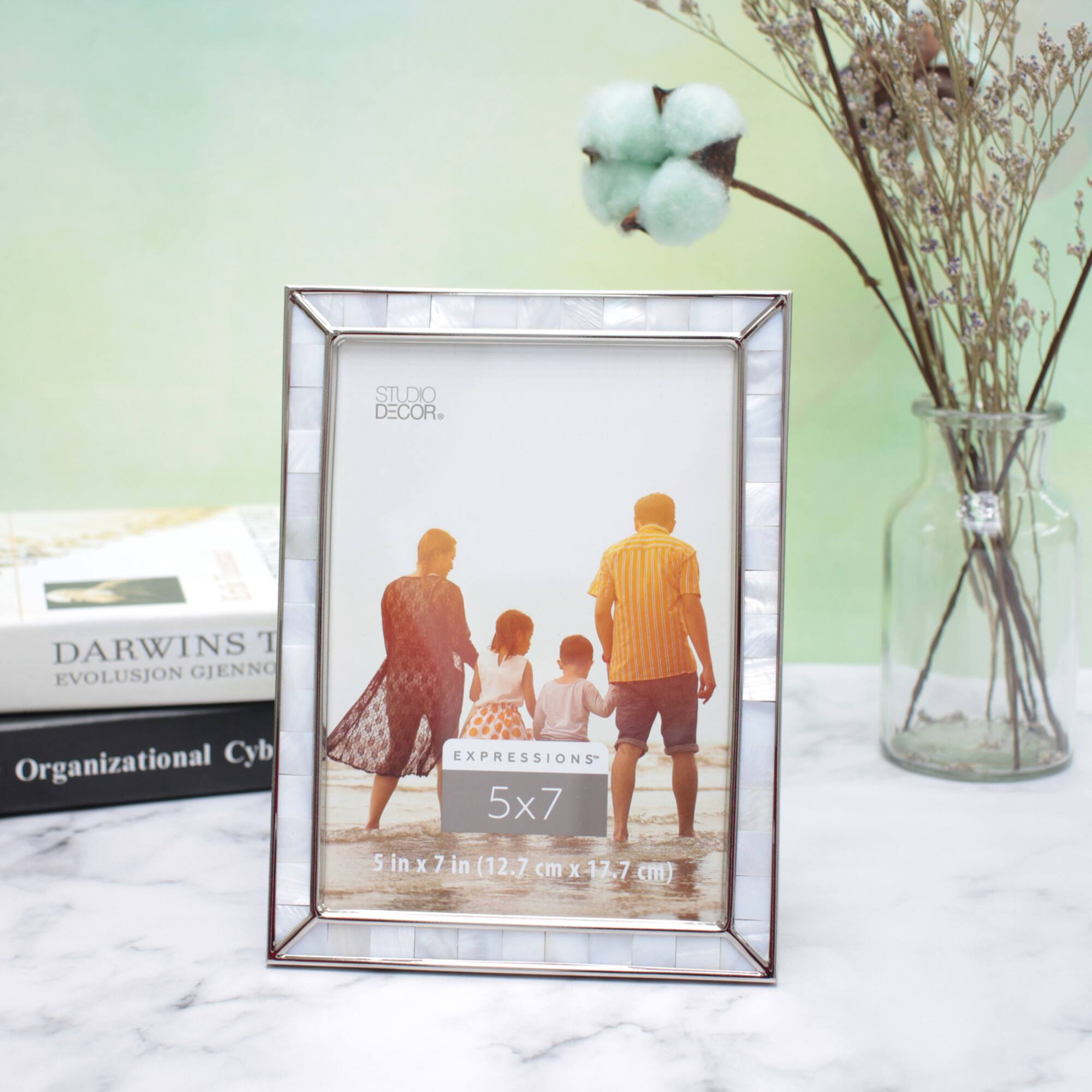 Expressions™ 5" x 7" Silver & Pearl Frame by Studio Décor®